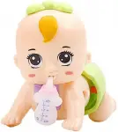Funny Electric Intelligent Doll Laughing Crying Singing Crawling Baby Doll Toy Girl Toy Gift for Children Age 1+ Green