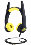Kids Headphones with VoliBat Ears, Little Helpers Wired Over-Ear Headphones with Music Sharing Function,85dB Volume Limited Hearing Protection, Safe Food Grade Material, 3.5mm Jack Headset for Children