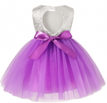 YOUNGER TREE Toddler Baby Girls Dress Sleeveless Sequins Party Dresses Princess Lace Tulle Tutu Dress