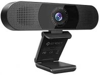 3 in 1 Webcam – C980 Pro Webcam 1080P, 2 Speakers & 4 Built-in Omnidirectional Microphones Arrays, Webcam with Microphone for Video Conferencing Streaming, Noise Reduction, Plug & Play, w/Cover