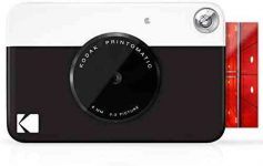KODAK Printomatic Digital Instant Print Camera – Full Color Prints On ZINK 2×3″ Sticky-Backed Photo Paper (Black) Print Memories Instantly