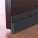 Door Draft Stopper Under Door Seal for Exterior/Interior Doors, Door Sweep Strip Under Door Draft Blocker, Soundproof Door Bottom Weather Stripping, 2″ W x 39″ L, Black