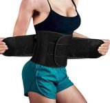 Hourglass Waist Trainer Slimming Belly Belt Neoprene Sauna Sweat Band Girdle for Women Weight Loss Back Support