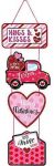 Valentine’s Day Door Sign Valentine’s Day Banners Valentine Porch Wall Sign Valentine’s Day Front Door Sign Hanging Ornaments for Home Window Wall Farmhouse Indoor Outdoor