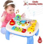 HOMOFY Baby Toys Musical Learning Table 6 Months Up- Early Education Activity Center Multiple Modes Game Kids Toddler Boys & Girls Toys for 1 2 3 Years Old Best Gifts