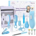 Baby Healthcare and Grooming Kit, 18 in 1 Baby Electric Nail Trimmer Set, Lupantte Nursery Care Kit, Baby Thermometer, Medicine Dispenser, Baby Comb, Brush, Nail Clippers, etc. Baby Shower Gifts.