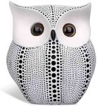 Owl Statue Home Decor (White), Cute Buho Owls Figurines For Unique Home Decorations, Living Room Decorations, Office Decor, Small Decor Items For Shelf,Bookself TV Stand Decor,Owl Gifts For Owl Lovers