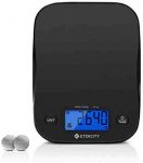 Etekcity Food Kitchen Scale, Digital Weight Grams and Oz for Cooking, Baking, Meal Prep, and Diet, Small, Black