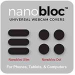 Eyebloc Nanobloc Universal Webcam Covers – Privacy Protection Accessory, No Residue Application, Safe Screen Closure – Dots and Bars, 7 Pieces