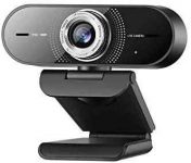 1080P Webcam with Microphone,Web Camera with Wide Angle for Conferencing/Online Teaching/Business Meeting,Low-Light Correction and Manual Focus Computer Camera for PC/Mac/Laptop/MacBook (Black)