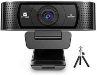 Webcam 1080P with Microphone & Cover, Vitade 928A USB HD Desktop Web Camera Video Cam for Streaming Gaming Conferencing Mac Windows PC Computer Laptop (Tripod Included)