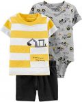 Carter’s 3-Piece Giraffe Little Short Set