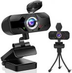 1080P HD Webcam with Microphone, Streaming Computer Web Camera USB PC Desktop Laptop Webcam with Stand/Privacy Cover/Tripod Stand, AutoFocus,Noise Reduction,Plug&Play for Video Calling/Zoom/Meeting