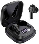 Losei Bluetooth Headphones, True Wireless Earbuds with Wireless Charging Case & Power Display, 30H Playtime, IPX7 Waterproof Earphones & 4 Microphones TWS Deep Bass Headset for Sports/Business/Music