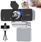 SFABF 2K Webcam with Microphone,4MP HD Webcam USB Web Camera for Computer & Desktop,HD Web Cam Video Camera with Privacy Cover & Tripod,Laptop Desktop PC Camera for Video Conference Gaming Streaming