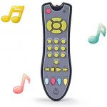 NUOEY Kids Musical TV Remote Control Toy with Light and Sound, Early Education Learning Remote Toy for 6 Months+ Toddlers Boys or Girls