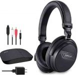 SIMOLIO SM-826D 2.4GHz Digital Wireless Headphone for TV, No Delay, 100 ft Work Range, Tone Options, Voice Amplification TV Headphone Ideal for Seniors and Hard of Hearing, USB Charging & Sharing Port