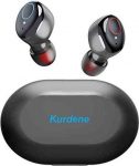 Kurdene Wireless Earbuds,Bluetooth Earbuds with Charging Case Bass Sounds IPX8 Waterproof Sports Headphones with Mic Touch Control 24H Playtime -Black