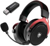 NUBWO G07 2.4Ghz Ultra-Low Latency, for PC, PS4, PS5,Gaming Headphones with Fixed Mic, with 3D Surround Sound,Noise Cancelling MIC,Memory Foam Gaming Headphones, Lightweight (Xbox One in Wired Mode