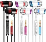 V4 Headphones Earphones Earbuds Earphones, Noise Islating, High Definition, Stereo for Samsung, iPhone,iPad, iPod and Mp3 Players (Mixed)