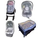 Enovoe Mosquito Net for Stroller – Durable Baby Stroller Mosquito Net – Perfect Bug Net for Strollers, Bassinets, Cradles, Playards, Pack N Plays and Portable Mini Crib