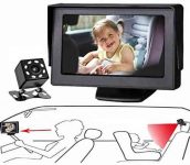 Baby Mirror for Car, Back Seat Baby Car Camera with Night Vision, View Infant in Rear Facing Seat with 4.3-Inch HD Display, Observe The Baby’s Every Move at Any Time while Driving
