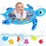Infinno Tummy Time Mat Inflatable Baby Water Mat Baby Toys 3 6 9 12 Months for Infants Newborns and Toddlers Floor Activity Play Center, Strengthen Babies’ Muscles in Daily Fun Time, Turtle, XLarge