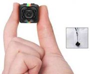 Mini Cop Cam Nanny Camera, HD 1080P Hidden Camera Portable Security Camera with Night Vision and Motion Detection for Outdoor and Indoor (Q11-Black)