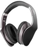 iHip Side Swipe Touch Control Wireless Bluetooth Headphones Over Ear – Foldable, Soft Memory-Protein Earmuffs, w/Built-in Mic and Wired Mode for PC/Cell Phones/TV – Black – Touch Only + Knob