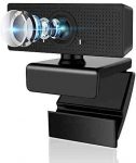 Webcam with Microphone, Admitrack 1080P HD Webcam Streaming Computer Web Camera with 110° Wide View Angle – USB Computer Camera for PC Laptop Desktop Video Calling Recording, Conferencing (Black)