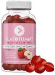Flat Tummy Apple Cider Vinegar Gummy Vitamins – Detox, Cleanse & Weight Control – Vegan, Real Apples, Beetroot, Pomegranate, Vitamin B9, B12, with The Mother (60 Count)