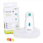 bbluv – Trimo – Nail File Set, Electric Nail Clippers, Trimmer for Newborn Baby and Toddler (0 to 12 Months+) with 2 Speed Switch, Gentle and Quiet Toe and Fingernail Clippers, Carrying Case Included