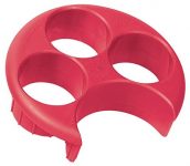 Meal Measure Portion Control Plates | Container for Weight Loss or Diet Tools | Red | Apothecary Products