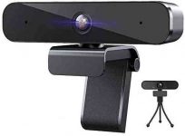 Full HD 1080P Webcam with Microphone,360-Degree Rotation, USB Plug and Play, Streaming Web Camera for PC, Desktop or Laptop, Video Conferencing, Recording, and Streaming