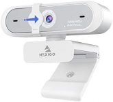 60FPS AutoFocus Webcam with Privacy Cover & Dual Microphone, 2021 NexiGo N660P Pro HD 1080P USB Computer Web Camera, Plug and Play, for OBS Gaming Zoom Meeting Skype FaceTime Teams, White