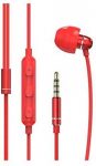 Headsets Headphones/Stereo Headphones with Noise Isolation Microphone and Subwoofer in-Ear Headphones for Mobile Phones PC Tablets Gifts for Boys and Girls (Color : Red, Size : 3.5MM Interface)