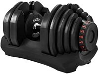 Gorilla Gadgets Adjustable Dumbbell 10-90 lbs, Compact Gym Weights, 17 Weight Sets in One for Women and Men, Perfect for Home, Office, Traveling