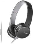 Sony MDR-ZX660AP Lightweight On-Ear Headphone with Smartphone Control – Black