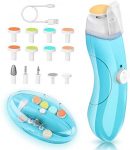 Ayzaw Baby Nail File Kit, 13 in 1 Baby Nail Trimmer with LED Light, Rechargeable Baby Nail Kit with Storage Box, Suitable for Infant, Kids and Adults