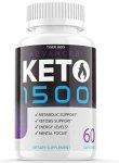 Keto Advanced 1500 Diet Pills Weight Loss Supplement Keto Advance Ketogenic Exogenous Ketones for Men Women (60 Capsules)