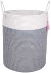 Acuity Gadget Large Cotton Rope Basket for Storage-Organize Your Living Room,Baby Nursery,Children/Pet Toys, Shoes, Pillows, Laundry, Towels/Clothes with This Premium Quality Woven Basket