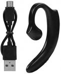 Oumij1 Wireless Bluetooth Earbud Sport Earphone Invisible Single Ear Hook Bluetooth Headset Earpiece with Mic Noise Cancelling 3-Hour Playtime Business Bluetooth Headphone for Smartphones