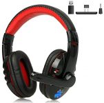 Bluetooth Gaming Headset Wireless Headphone with Bluetooth Adapter for PS4,Switch,PC Game Over-Ear Headphones Stereo Noise Cancelling with Mic Bass Surround (Use Method in The Link Picture)
