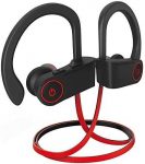 noot products NP11 Wireless Earphones Bluetooth in-Ear Headphones with Mic, Volume & Remote Control IPX7 Sweatproof Earbuds for Sports, Workout, Running, Gym (Black)