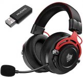 Jeecoo G03 Wireless Gaming Headset for PC PS4 PS5-2.4GHz Wireless Low Latency, Deep Bass Stereo Sound, Long Lasting Battery Up to 17 Hours, with Noise Cancelling Microphone