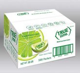 TRUE LIME Water Enhancer, Bulk Pack (500 Packets) | Zero Calorie Unsweetened Water Flavoring | For Water, Bottled Water & Recipes | Water Flavor Packets Made with Real Limes