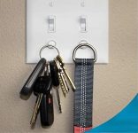 Magnetic Key Rack by Savvy Home (6 Pack) | Key Holder for Light Switch | Smart Modern Design for Keychain Rings, Car Keys, Key FOBs | Easy Installation