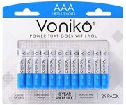 VONIKO – Premium Grade AAA Batteries – 24 Pack – Alkaline Triple A Battery – Ultra Long-Lasting, Leakproof 1.5v Batteries – 10-Year Shelf Life