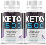 (2 Pack) Keto 1500 Advanced Shark Tank Pills Supplement Keto Advance Ketogenic Exogenous Ketones for Men Women (120 Capsules)