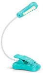 Vekkia/LuminoLite Rechargeable Book Light, 3 Colortemperature × 3 Brightness, Reading Lights for Reading in Bed. Up to 70 Hours Lighting. Perfect Gift for Bookworms, Kids & Travel. (Turquoise)